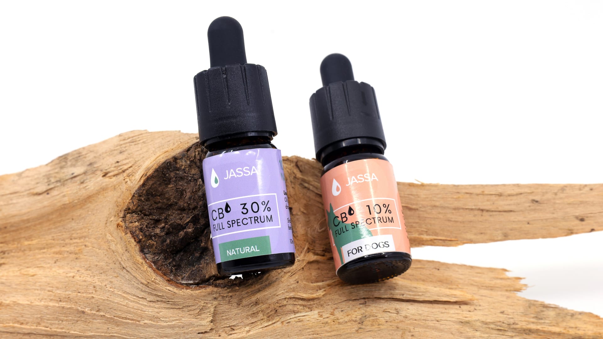JASSA CBD collection on natural driftwood